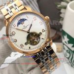 Perfect Replica Patek Philippe Moon Phase Watch Two Tone Rose Gold